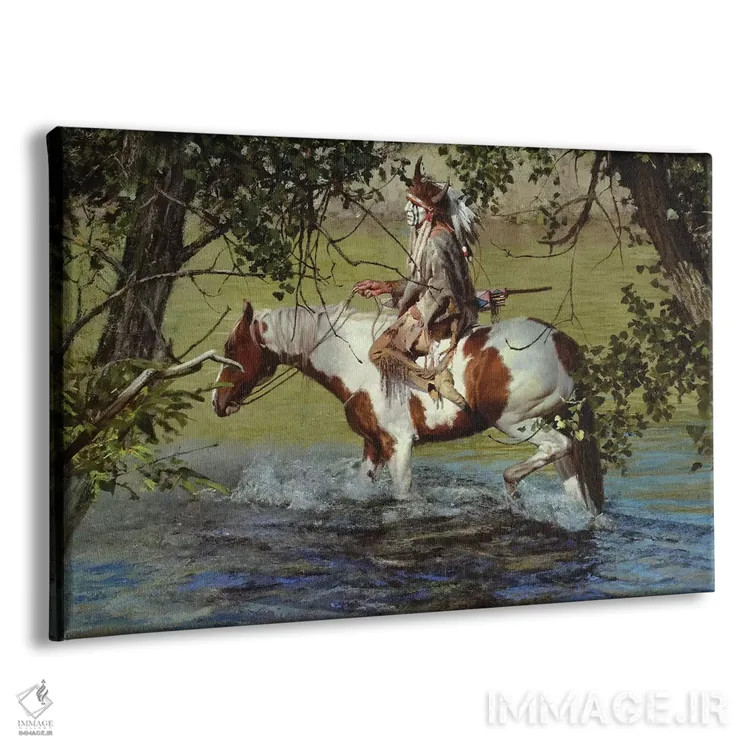 تابلو موکاسینهای خشک (کفش بومی آمریکایی) اثر دیوید ادوارد کوسرا - نمای پرسپکتیو محصول