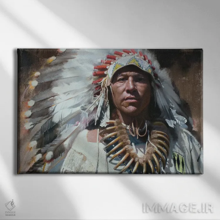 تابلو فرمانده و رئیس اثر دیوید ادوارد کوسرا - نمای روبهرو روی دیوار