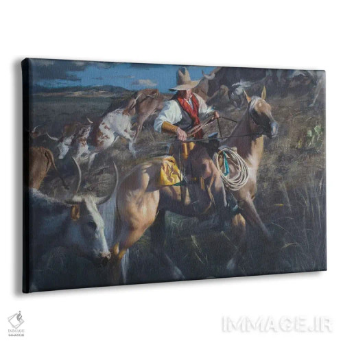 تابلو در میانهی ماجرا اثر دیوید ادوارد کوسرا - نمای پرسپکتیو محصول