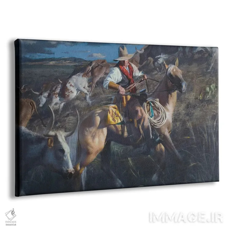 تابلو در میانهی ماجرا اثر دیوید ادوارد کوسرا - نمای پرسپکتیو محصول