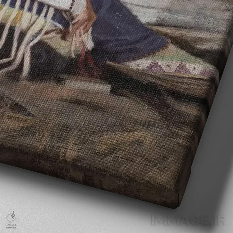 تابلو زیستگاه اثر دیوید ادوارد کوسرا - نمای نزدیک بافت بوم