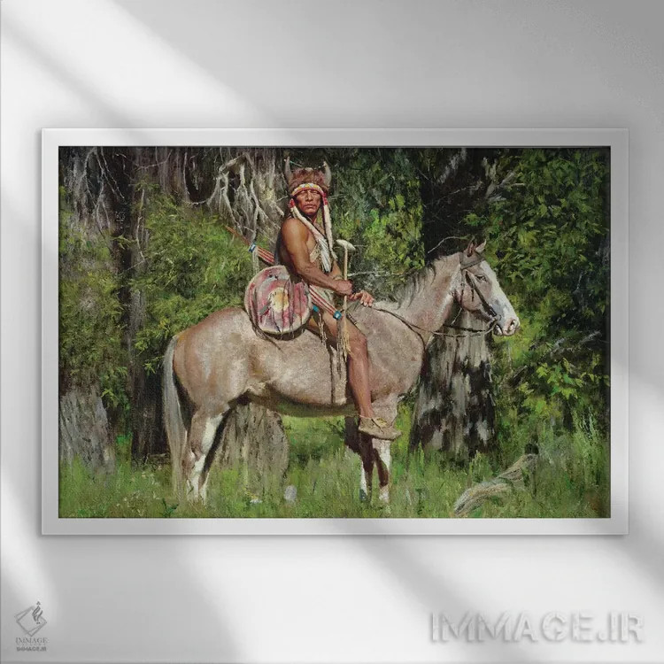 تابلو نگهبان اثر دیوید ادوارد کوسرا - نمای قابدار سفید