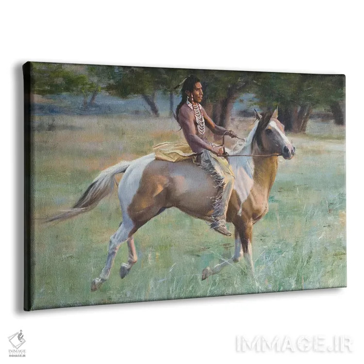 تابلو کره اسب جدید اثر دیوید ادوارد کوسرا - نمای پرسپکتیو محصول