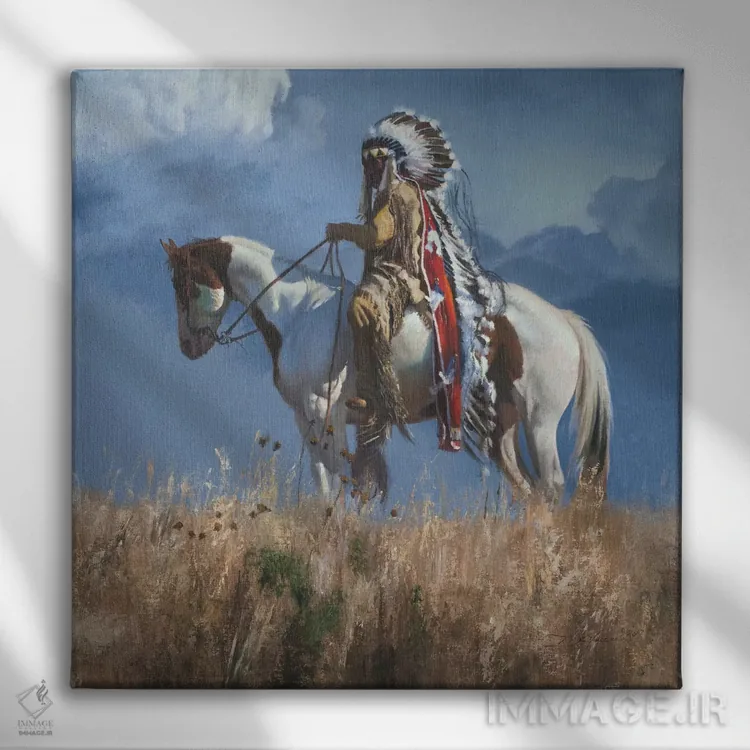 تابلو در ارتفاعات جلگهها اثر دیوید ادوارد کوسرا - نمای روبهرو روی دیوار