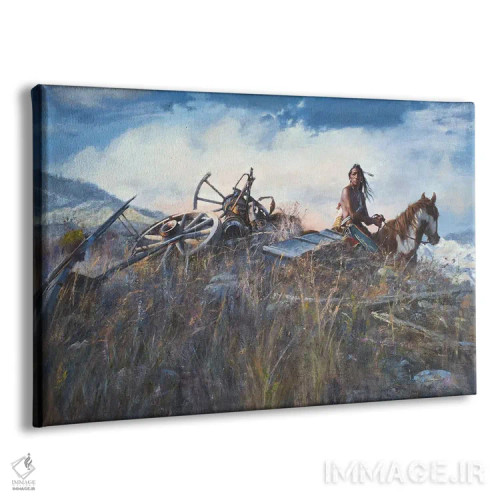 تابلو گنج یک مرد اثر دیوید ادوارد کوسرا - نمای پرسپکتیو محصول