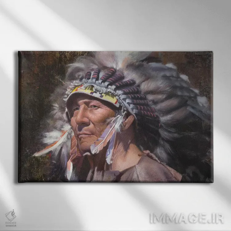 تابلو پرهای فراوان اثر دیوید ادوارد کوسرا - نمای روبهرو روی دیوار