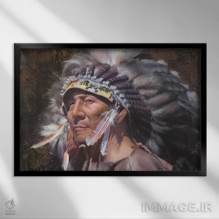 تابلو پرهای فراوان اثر دیوید ادوارد کوسرا - نمای قابدار مشکی