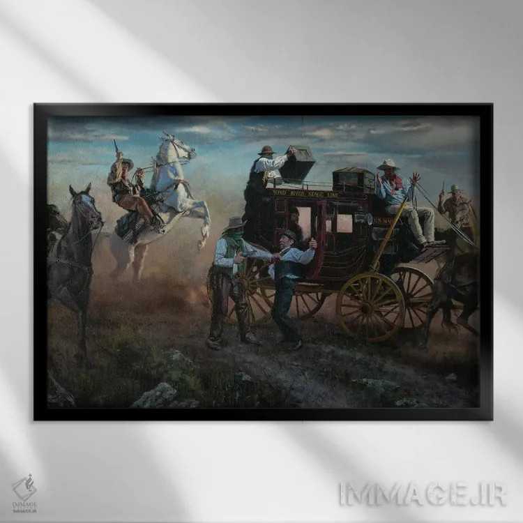 تابلو کمنیرو (در اقلیت بودن) اثر دیوید ادوارد کوسرا - نمای قابدار مشکی