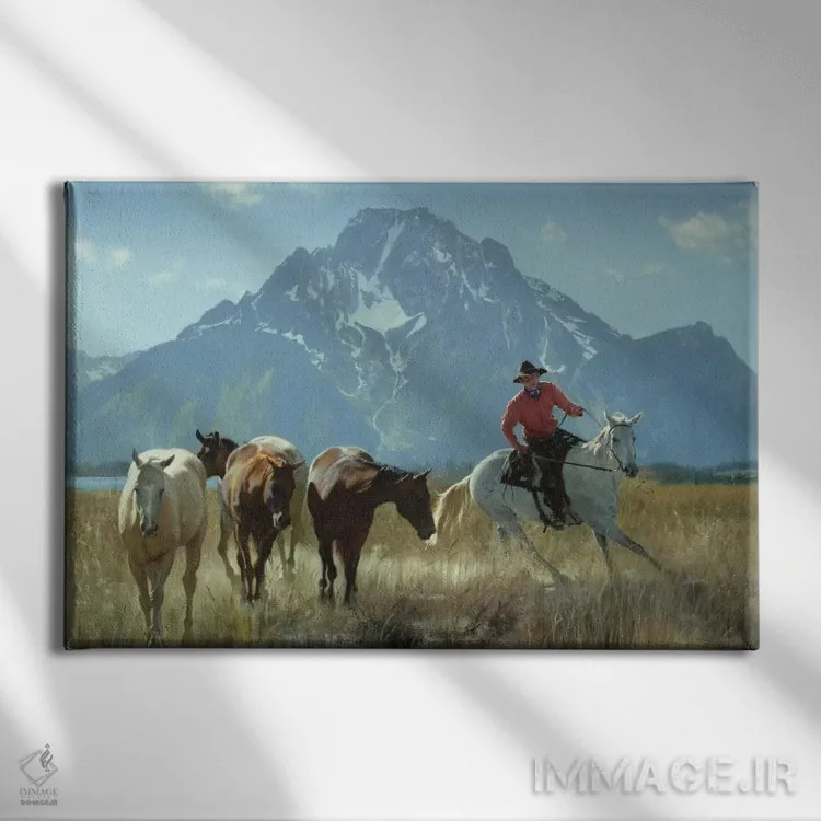 تابلو گردآوری کردن اثر دیوید ادوارد کوسرا - نمای روبهرو روی دیوار