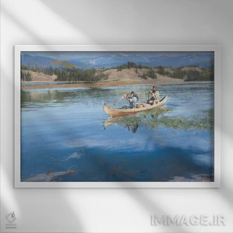 تابلو وسیلهای مناسب برای سفر اثر دیوید ادوارد کوسرا - نمای قابدار سفید