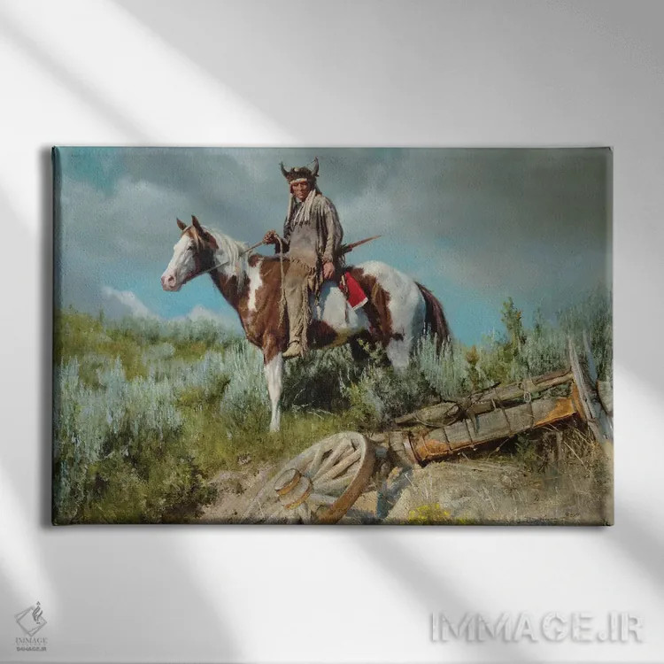 تابلو بقایای باقیمانده اثر دیوید ادوارد کوسرا - نمای روبهرو روی دیوار