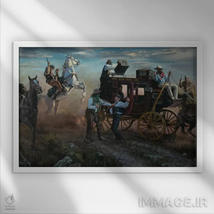 تابلو کمنیرو (در اقلیت بودن) اثر دیوید ادوارد کوسرا - نمای قابدار سفید