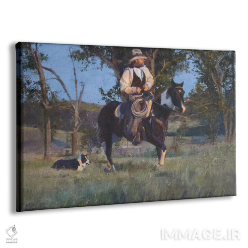 تابلو همدم/همراه (کنایه) اثر دیوید ادوارد کوسرا - نمای پرسپکتیو محصول