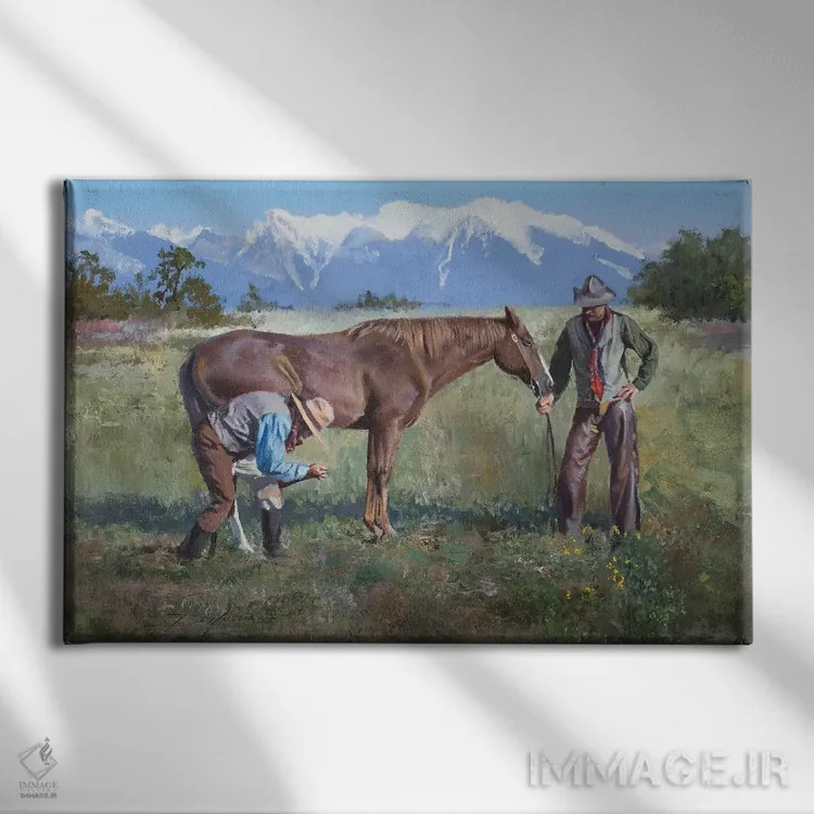 تابلو کسبوکار کفش اثر دیوید ادوارد کوسرا - نمای روبهرو روی دیوار