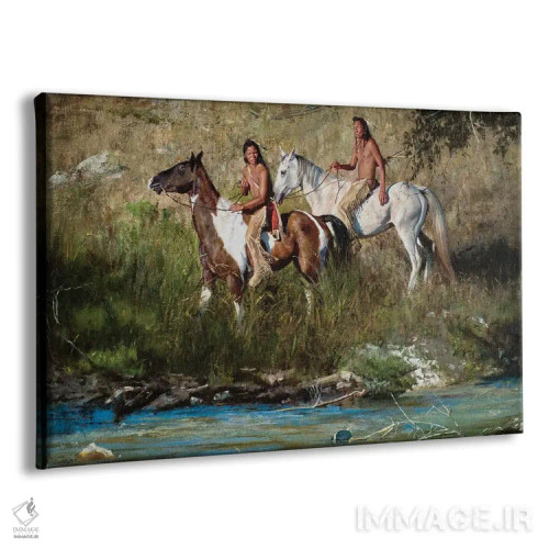 تابلو رودخانه هیچ رازی پنهان نمیگذارد اثر دیوید ادوارد کوسرا - نمای پرسپکتیو محصول