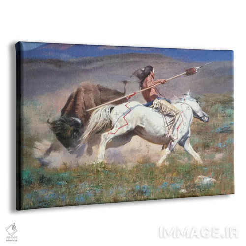 تابلو دوئل (مبارزه تن به تن) اثر دیوید ادوارد کوسرا - نمای پرسپکتیو محصول