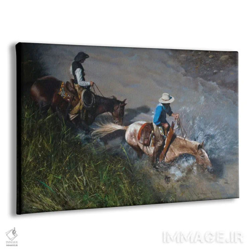 تابلو با تمام قوا (همه درگیرند) اثر دیوید ادوارد کوسرا - نمای پرسپکتیو محصول