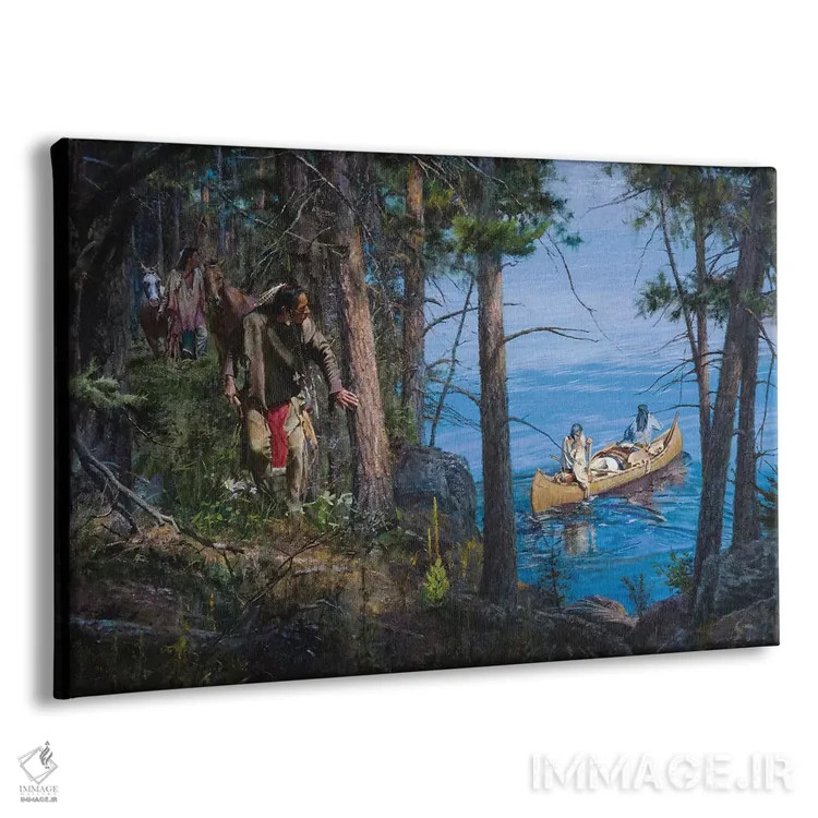 تابلو جنگل نظارهگر است اثر دیوید ادوارد کوسرا - نمای پرسپکتیو محصول