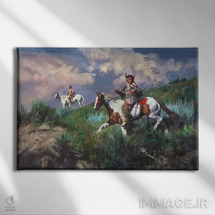 تابلو موضوعی نگرانکننده اثر دیوید ادوارد کوسرا - نمای روبهرو روی دیوار