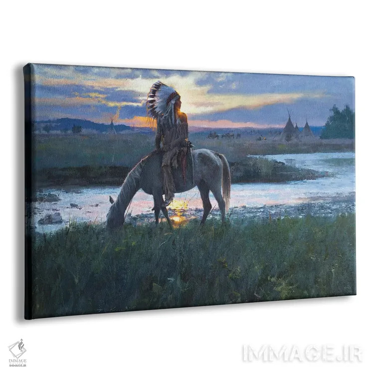 تابلو طلوع آفتاب در اردوگاه تابستانی اثر دیوید ادوارد کوسرا - نمای پرسپکتیو محصول