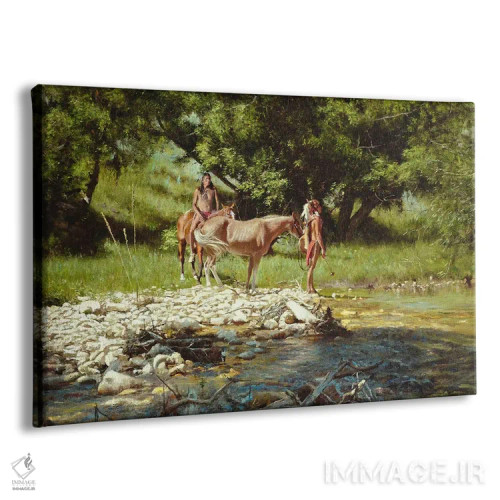 تابلو نوارهای رنگی اثر دیوید ادوارد کوسرا - نمای پرسپکتیو محصول