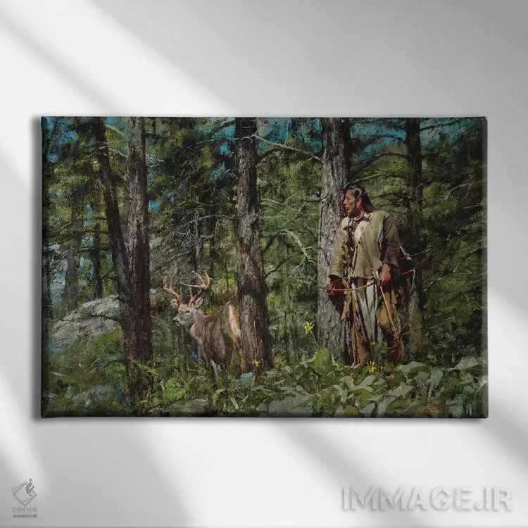 تابلو برداشت محصول تابستانی اثر دیوید ادوارد کوسرا - نمای روبهرو روی دیوار