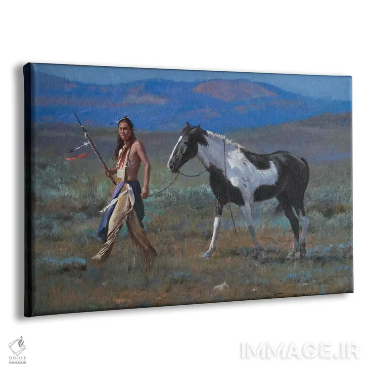 تابلو روی رنگ راه رفتن (کنایه) اثر دیوید ادوارد کوسرا - نمای پرسپکتیو محصول