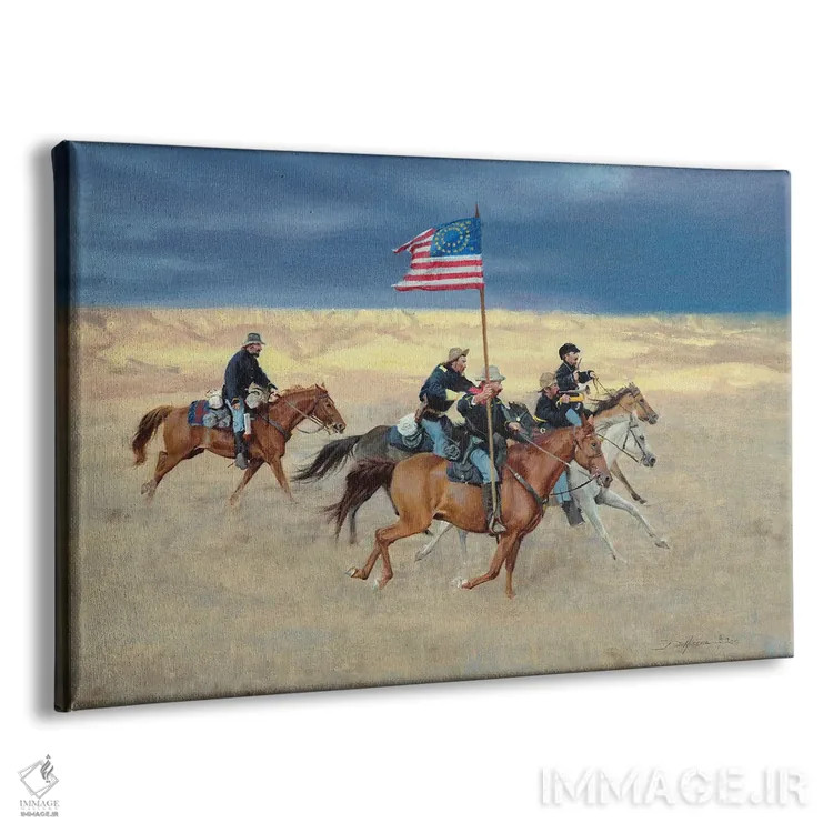 تابلو سپاه درهم و برهم اثر دیوید ادوارد کوسرا - نمای پرسپکتیو محصول