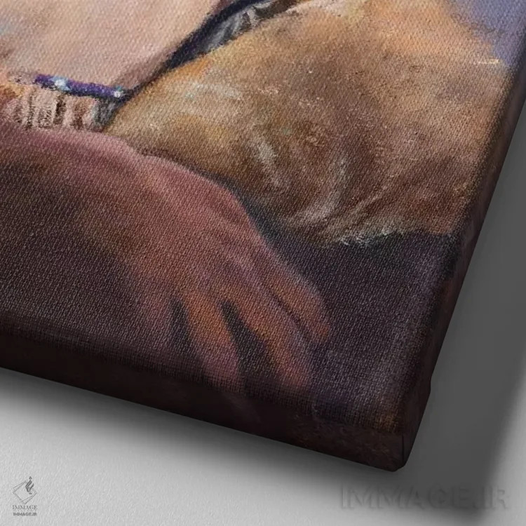 تابلو خنکای تابستان اثر دیوید ادوارد کوسرا - نمای نزدیک بافت بوم