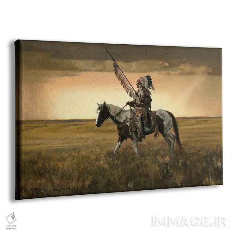 تابلو سواری در غروب اثر دیوید ادوارد کوسرا - نمای پرسپکتیو محصول