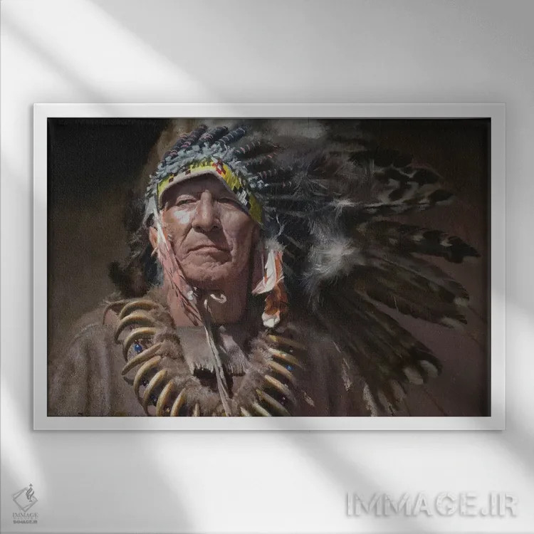 تابلو پدرسالار بزرگ اثر دیوید ادوارد کوسرا - نمای قابدار سفید