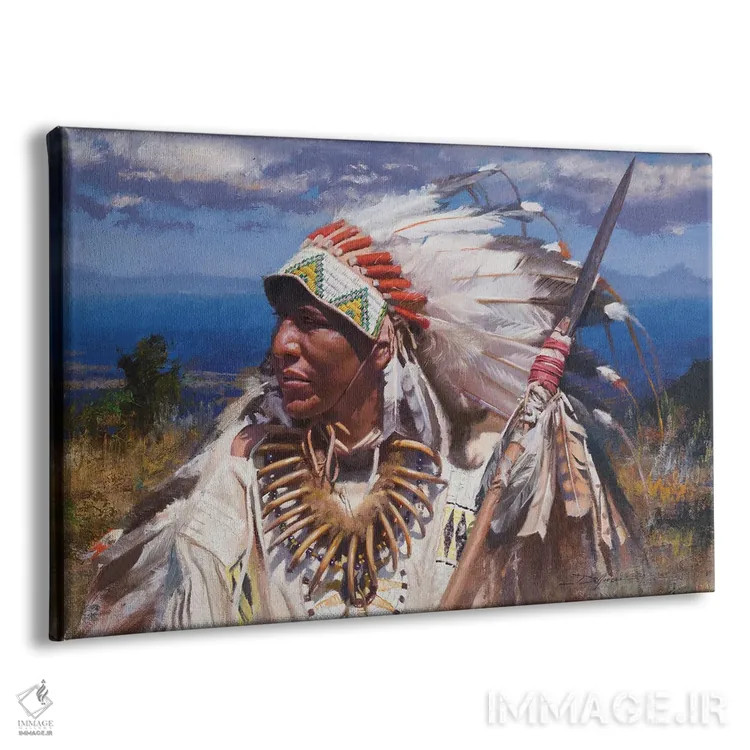 تابلو نیزه و تشریفات اثر دیوید ادوارد کوسرا - نمای پرسپکتیو محصول