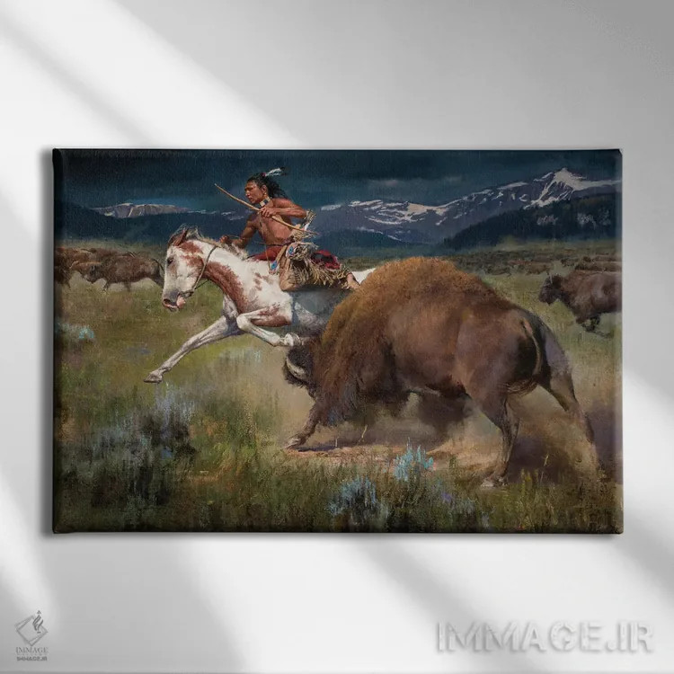 تابلو سمت کور (زاویه دید محدود) اثر دیوید ادوارد کوسرا - نمای روبهرو روی دیوار