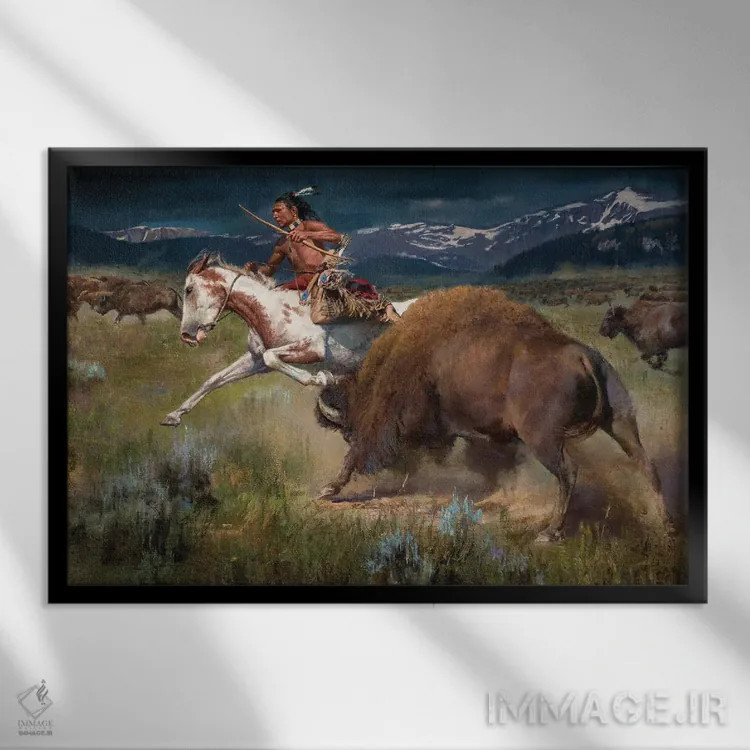 تابلو سمت کور (زاویه دید محدود) اثر دیوید ادوارد کوسرا - نمای قابدار مشکی