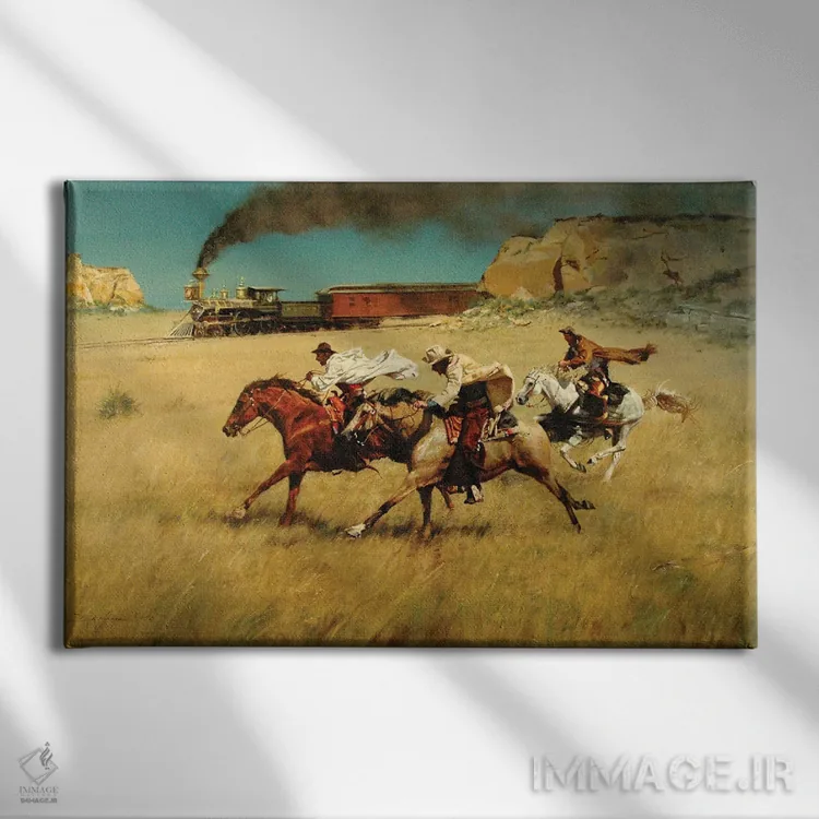 تابلو زاویه تعقیب اثر دیوید ادوارد کوسرا - نمای روبهرو روی دیوار