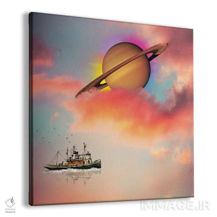 تابلو کشیدن به دور زحل اثر دیوید لوبلاو - نمای پرسپکتیو محصول