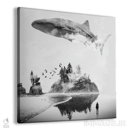 تابلو جزیره کوسهنهنگ اثر دیوید لوبلاو - نمای پرسپکتیو محصول