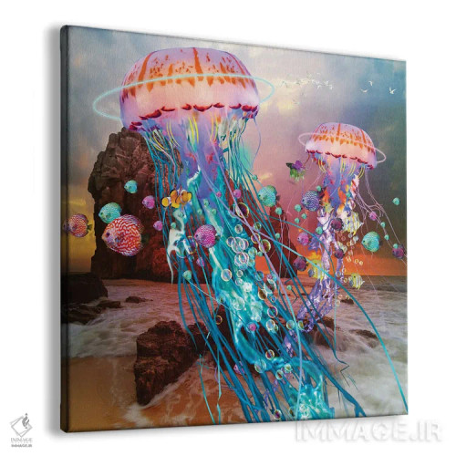 تابلو مهاجرت عروسهای دریایی اثر دیوید لوبلاو - نمای پرسپکتیو محصول