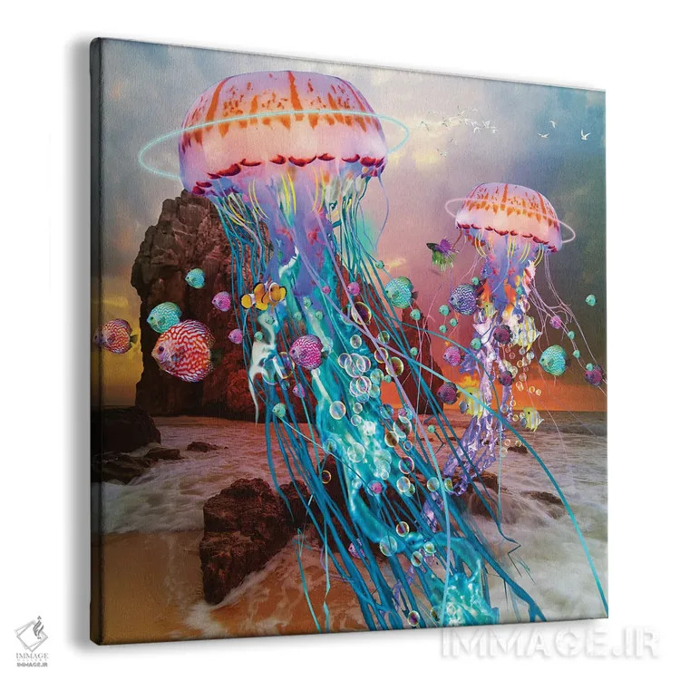 تابلو مهاجرت عروسهای دریایی اثر دیوید لوبلاو - نمای پرسپکتیو محصول