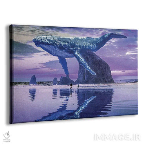 تابلو ساحل نهنگها اثر دیوید لوبلاو - نمای پرسپکتیو محصول