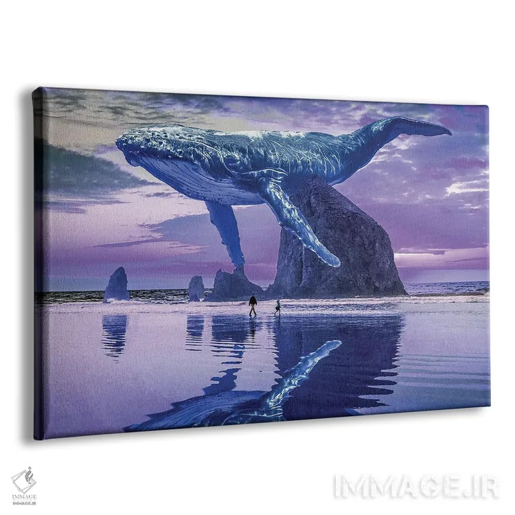 تابلو ساحل نهنگها اثر دیوید لوبلاو - نمای پرسپکتیو محصول