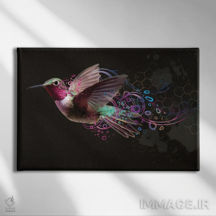 تابلو زیر لب زمزمه کردن اثر دیوید لوبلاو - نمای روبهرو روی دیوار