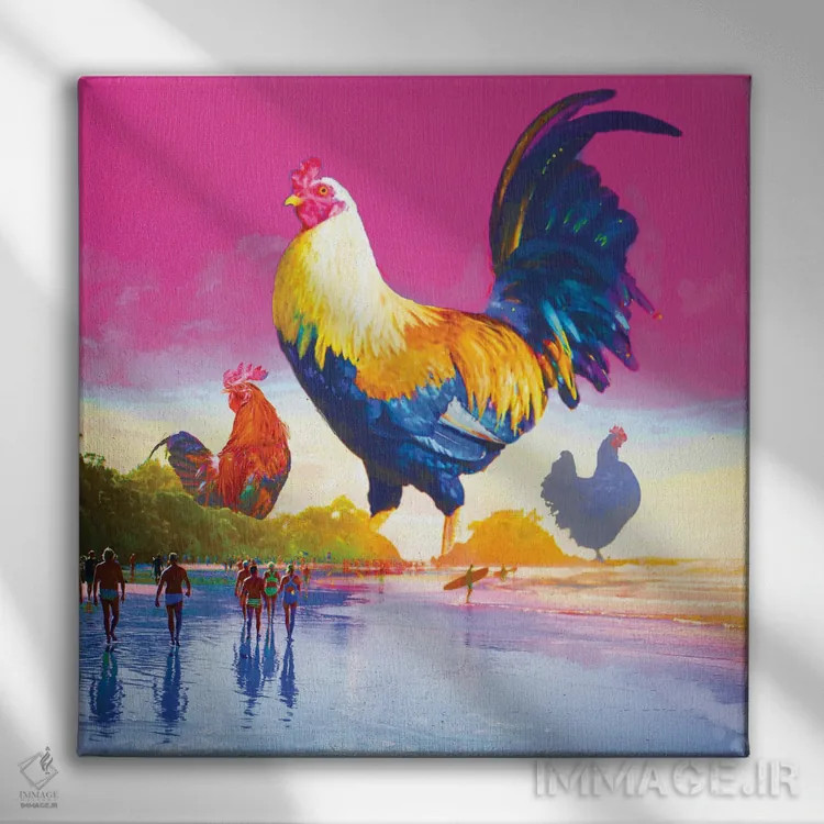 تابلو همپرها اثر دیوید لوبلاو - نمای روبهرو روی دیوار