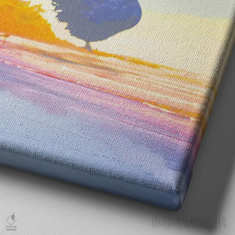 تابلو همپرها اثر دیوید لوبلاو - نمای نزدیک بافت بوم