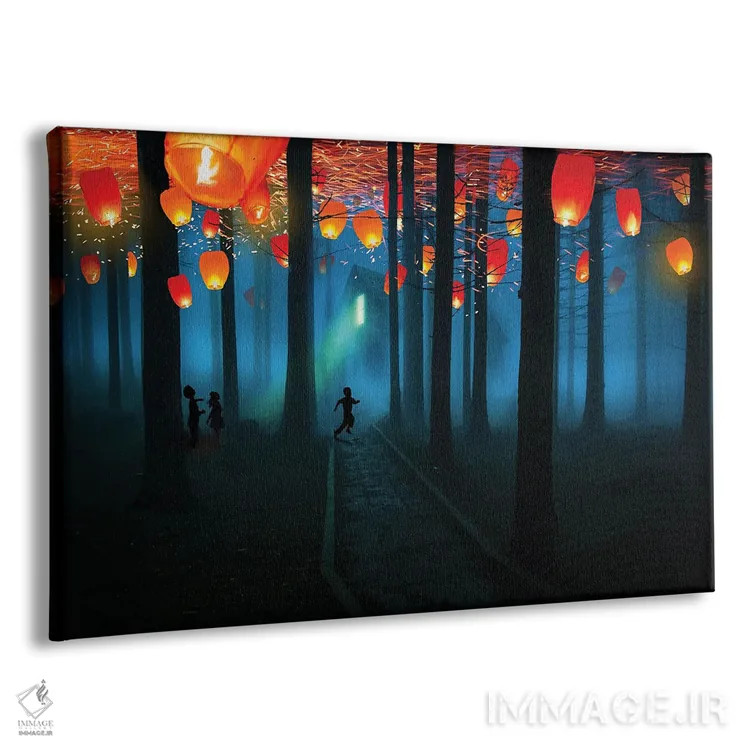 تابلو آنها شبانه آمدند اثر دیوید لوبلاو - نمای پرسپکتیو محصول