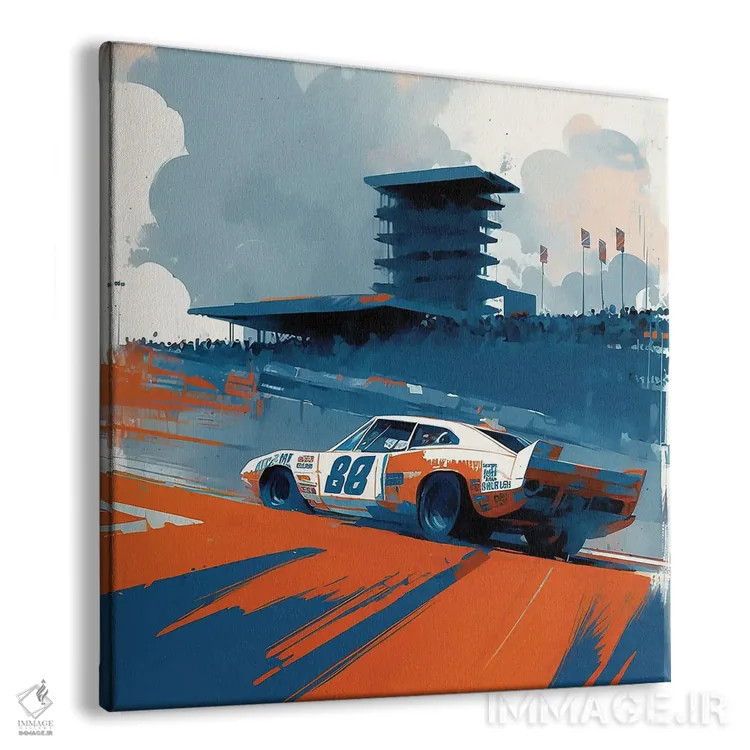 تابلو پیست دیتونا اثر دیوید لوبلاو - نمای پرسپکتیو محصول