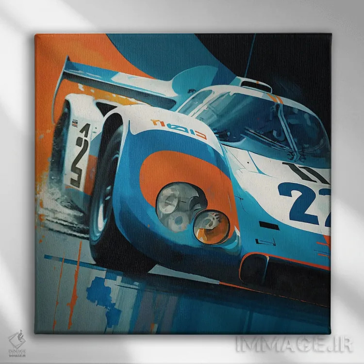 تابلو مسابقهدهندهٔ لمان اثر دیوید لوبلاو - نمای روبهرو روی دیوار