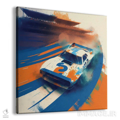 تابلو مسابقه به سبک رترو (قدیمی) اثر دیوید لوبلاو - نمای پرسپکتیو محصول