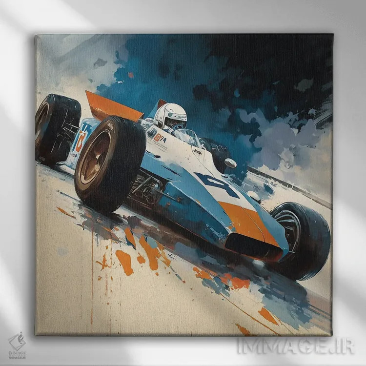 تابلو دنیای ایندی اثر دیوید لوبلاو - نمای روبهرو روی دیوار