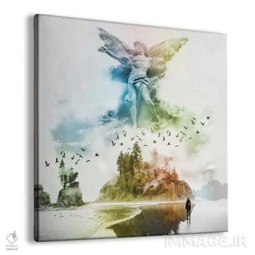 تابلو فرشته در مه اثر دیوید لوبلاو - نمای پرسپکتیو محصول
